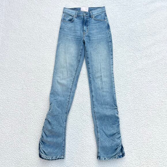 Revice Denim Ruched Days Off Honey Bunch Jeans - Picture 1 of 11